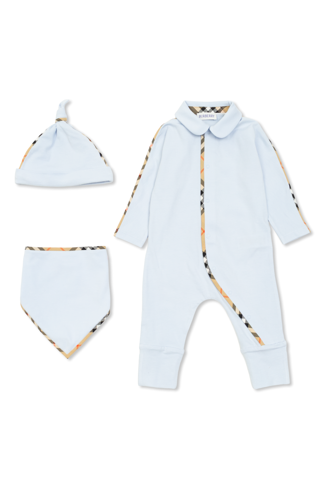 Burberry Kids Baby set: sleepsuit, bib, and hat | Kids's | Vitkac